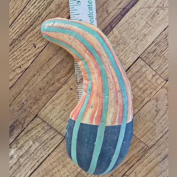 Vintage Silvestri Vegetable Canvas Cloth Hand Painted Stuffed Philippines Squash - Picture 14 of 15